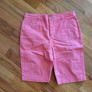 Bandolino Jean's Ivette Pink Bermuda Shorts Size 12